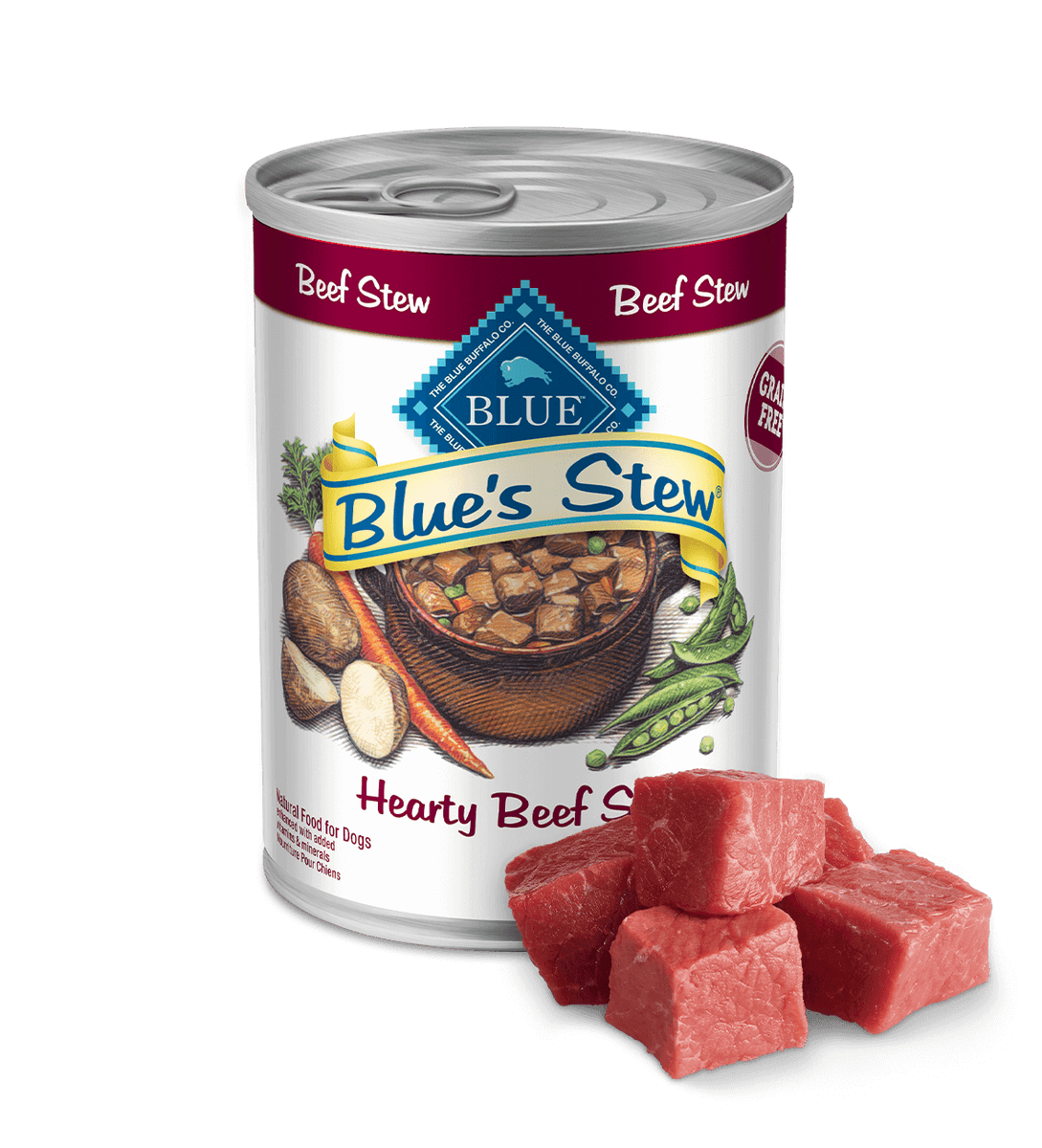 Blue online buffalo beef