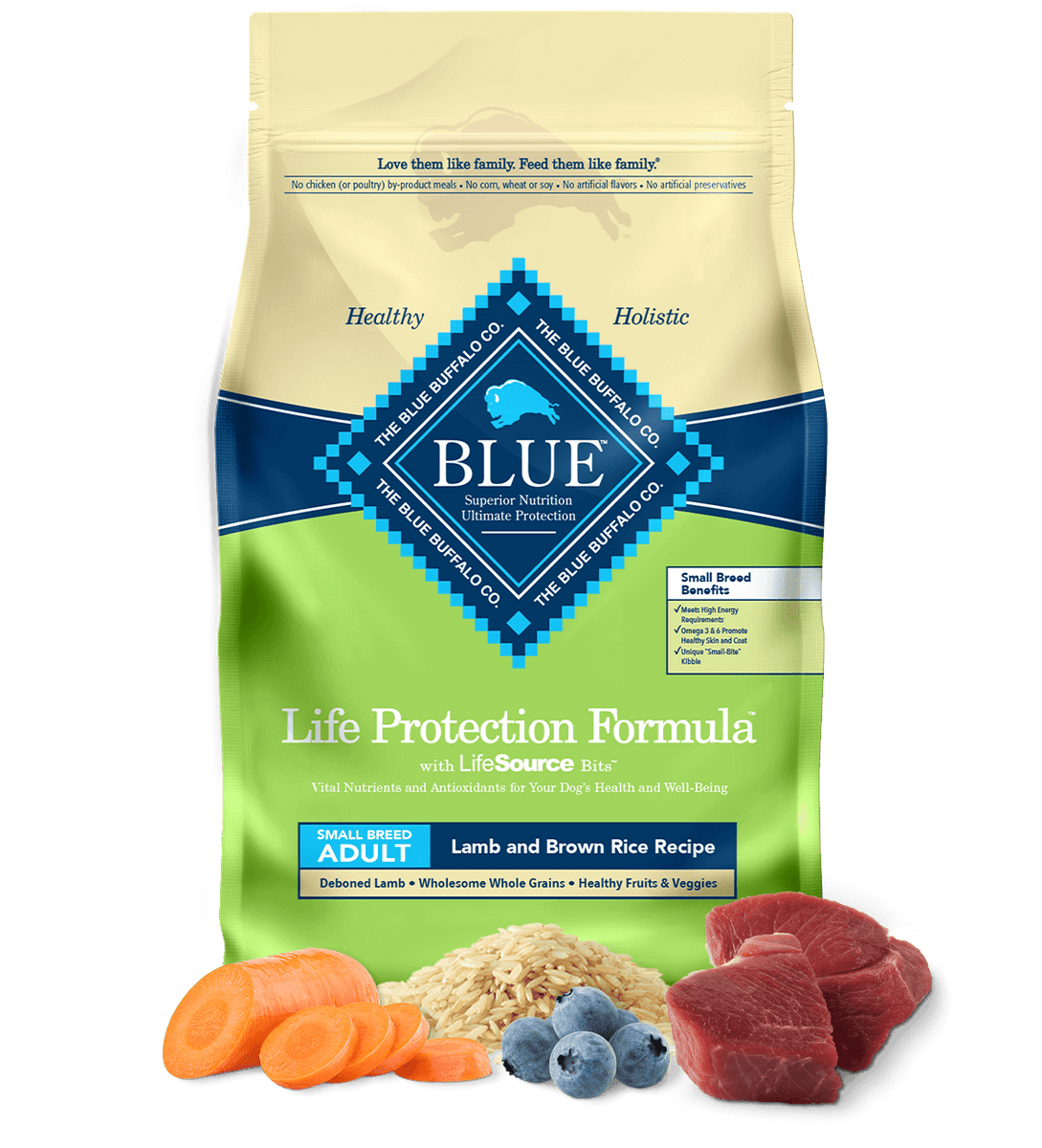 Blue diamond small breed dog food best sale