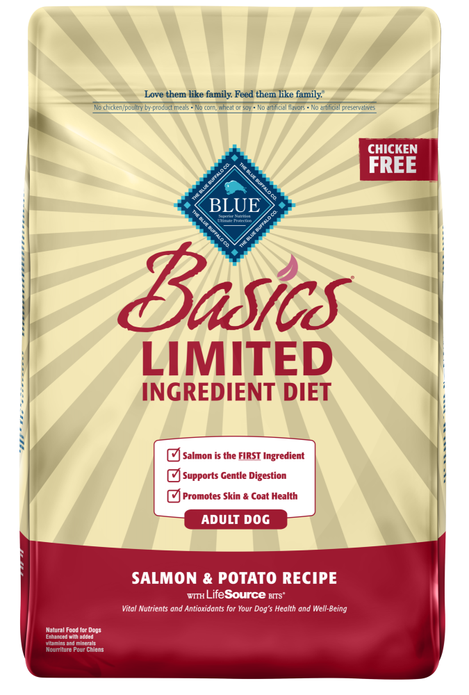 Blue Buffalo Basics Grain Free Adult Salmon Potato Recipe Dry Dog Fo
