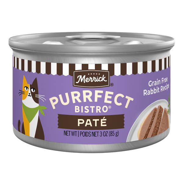 Merrick Purrfect Bistro Grain Free Pate Wet Cat Food 3 oz, Case of 24, additional view 1