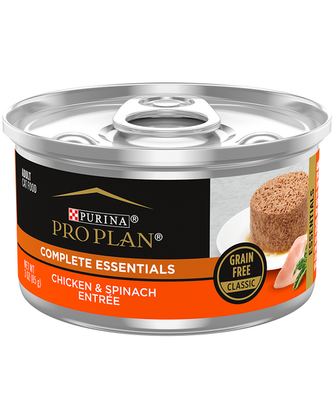 Purina Pro Plan Savor Adult Chicken, Spinach entree Pate Canned Cat Food