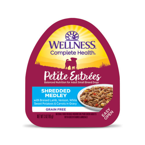 Wellness Petite Entrees Shredded Medley Lamb, Venison & Sweet Potato Wet Dog Food