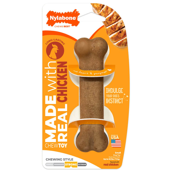 Nylabone Strong Chew Original Bone Chicken Flavor