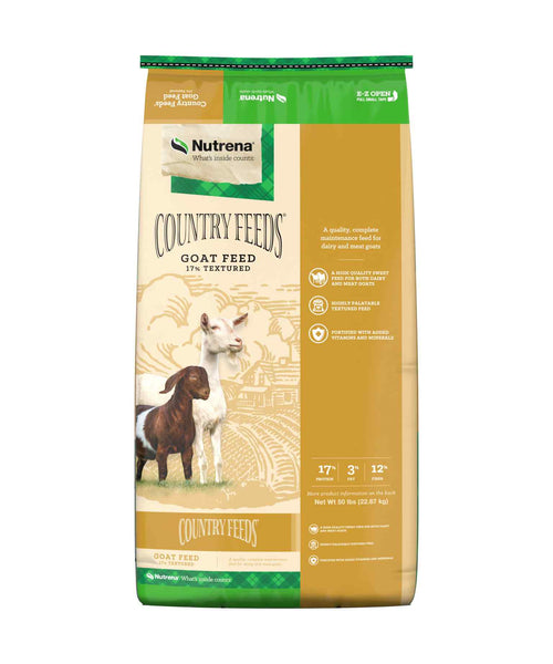 Nutrena Country Feeds 17% Textured Goat Feed bag