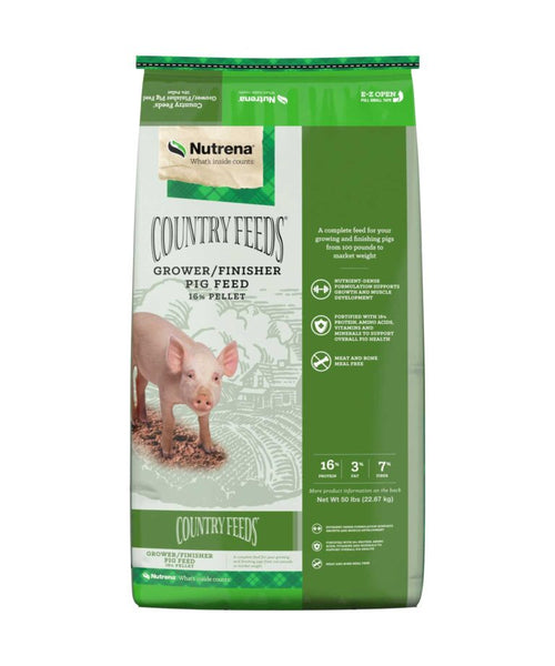Nutrena Country Feeds Grower/Finisher Pig Feed bag