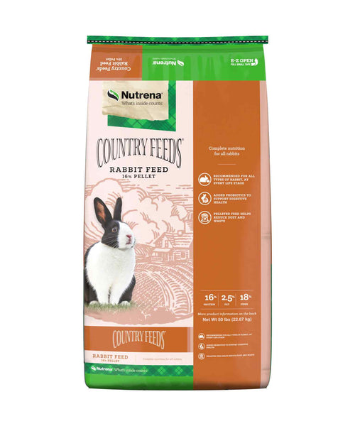 Nutrena Country Feeds 16% Rabbit Feed bag