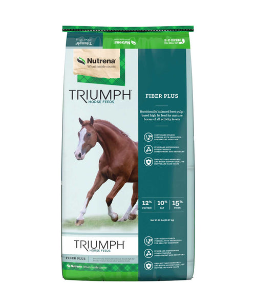 Nutrena Triumph Fiber Plus Horse Feed bag