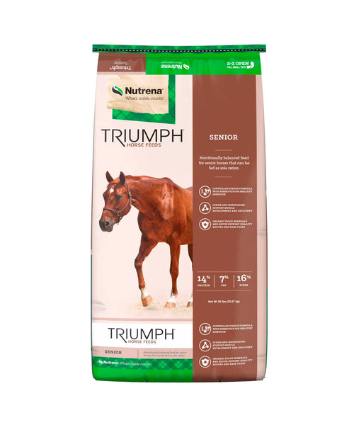 Nutrena Triumph Senior Horse Feed bag