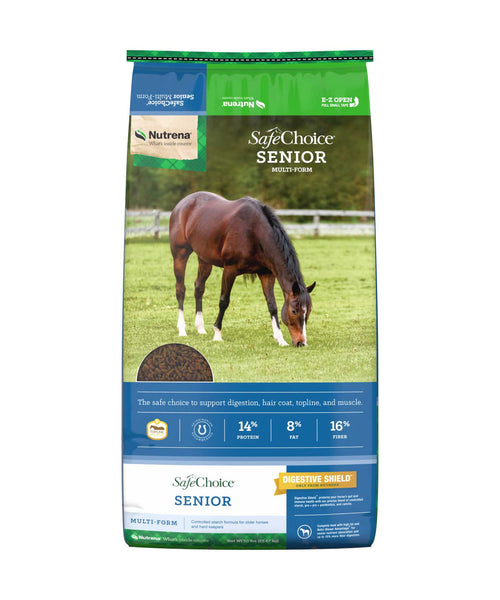 Nutrena SafeChoice Senior Horse Feed bag