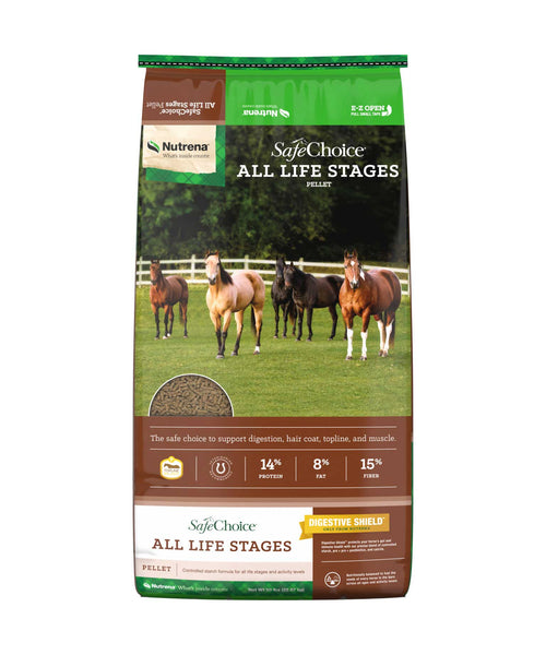Nutrena SafeChoice All Life Stages Horse Feed bag