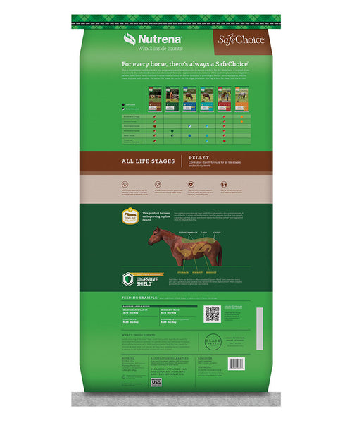 Nutrena SafeChoice All Life Stages 14% Pelleted Horse Feed