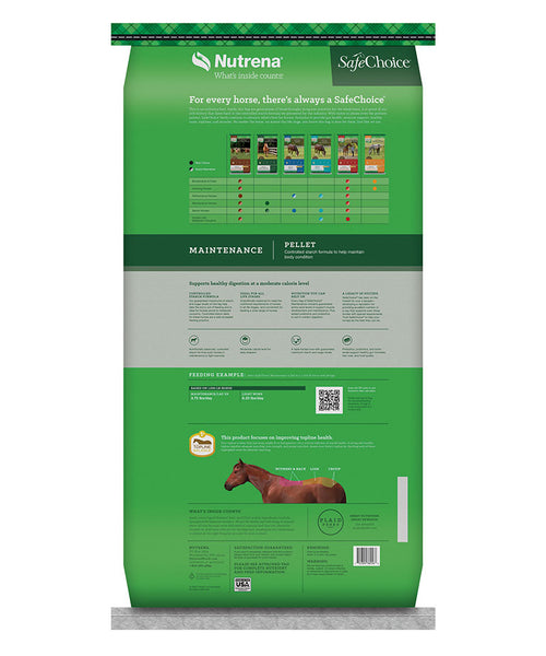 Nutrena SafeChoice Maintenance 12% Pelleted Horse Feed