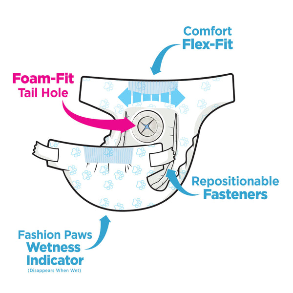 Four Paws Wee-Wee Disposable Dog Diapers, 12 Count, additional view 1