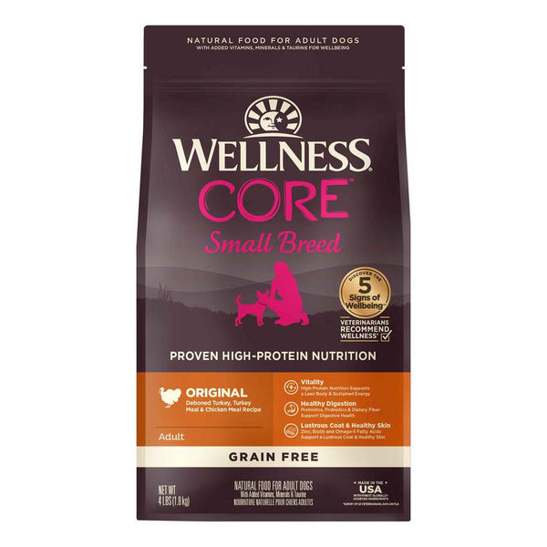 Wellness CORE+ Grain Free Original Turkey & Chicken Small Breed Dry Dog Food