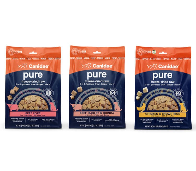 Canidae Pure Freeze-Dried Raw 3-in1 Goodness Dog Treat or Topper