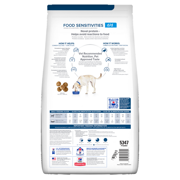 Hill's Prescription Diet d/d Skin/Food Sensitivities Potato & Duck Dry Dog Food, additional view 1