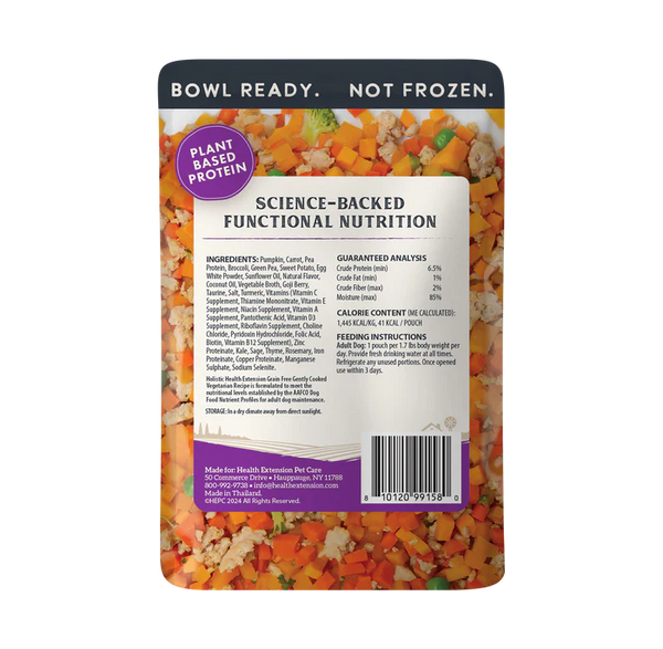 Health Extensions Gently Cooked Grain Free Vegetarian Recipe Wet Dog Food