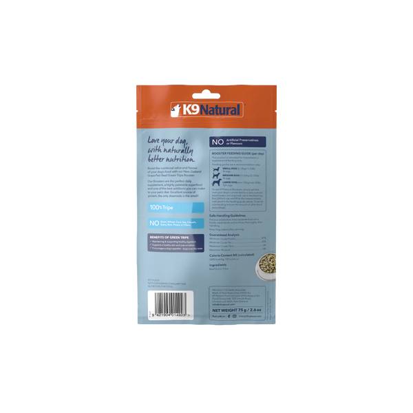 K9 Natural Beef Green Tripe Freeze-Dried Booster