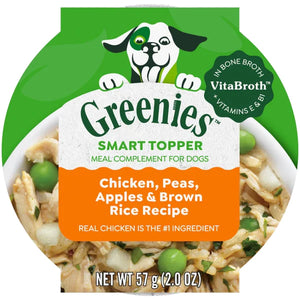 Greenies Smart Topper Chicken, Peas, Apples & Brown Rice Topper Mix-Ins or Snack