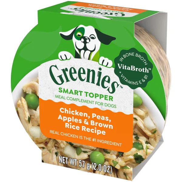 Greenies Smart Topper Chicken, Peas, Apples & Brown Rice Topper Mix-Ins or Snack
