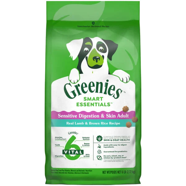 Greenies Smart Essentials Sensitive Digestion & Skin Real Lamb & Brown Rice Dry Dog Food