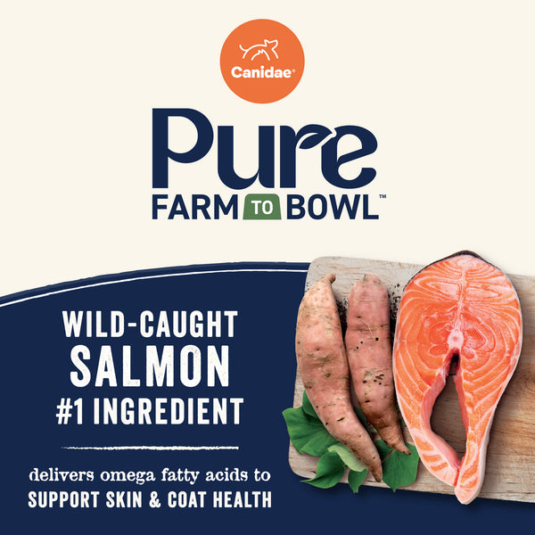 Canidae Pure Farm to Bowl Wild-Caught Salmon & Sweet Potato Grain Free Recipe Dry Dog Food
