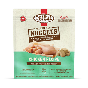 Primal Chicken Nuggets Frozen Dog Food