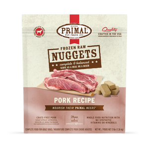 Primal Pork Nuggets Frozen Dog Food