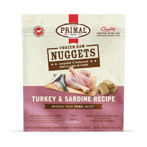 Primal Frozen Turkey & Sardine Nuggets