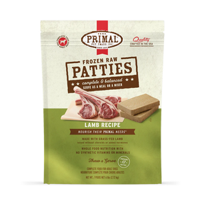 Primal Lamb Patties Frozen Dog Food