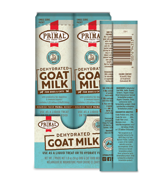 Primal Dehydrated Goat Milk for Cats & Dogs