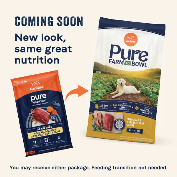 Canidae Pure Farm To Bowl Wild Boar & Garbanzo Bean Recipe Dry Dog Food