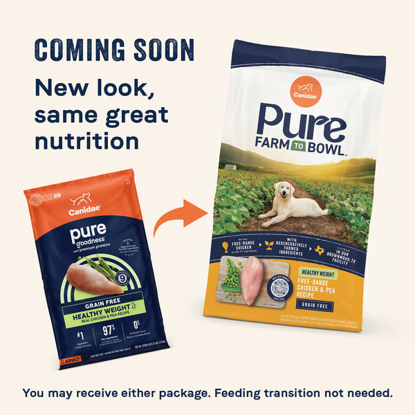 Canidae Pure Farm To Bowl Healthy Weight Free-Range Chicken & Pea Recipe Dry Dog Food
