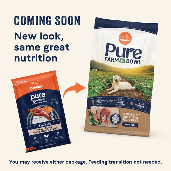Canidae Pure Farm To Bowl Pasture-Raised Lamb & Sweet Potato Grain Free Recipe Dry Dog Food