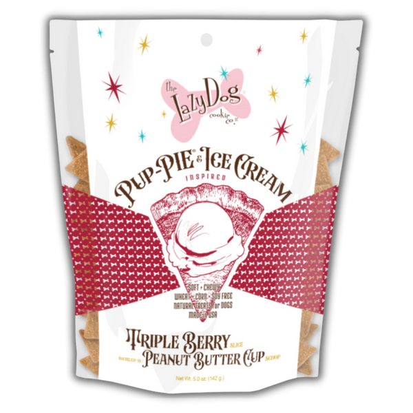 The Lazy Dog Cookie Co. Pup-PIE Triple Berry Ice Cream Slice Dog Treats