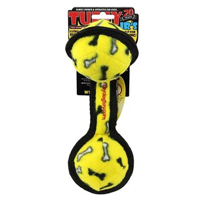 VIP Tuffy® 2 Ball Yellow Tug Dog Toy