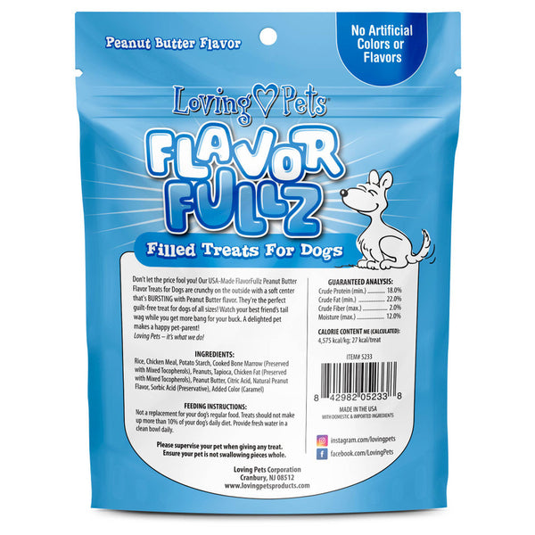 Loving Pets Flavorfullz Peanut Butter Dog Treat