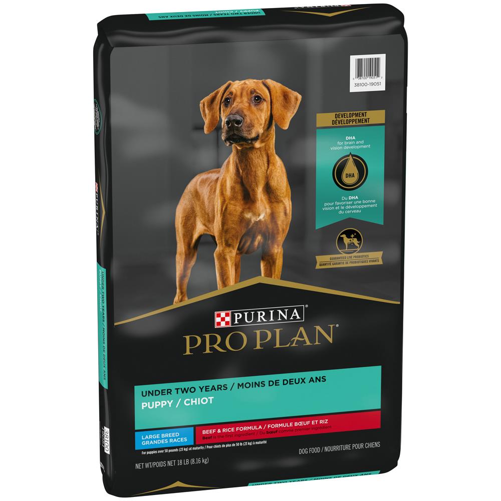 Pro Plan Puppy Large Breed Beef & Rice Formula Dry Dog Food