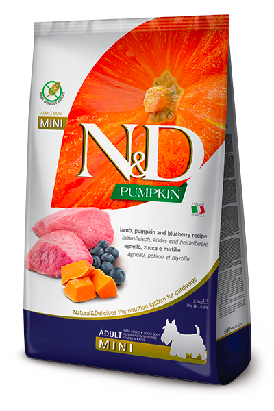 Farmina N&D Pumpkin Grain Free Lamb & Blueberry Mini Adult Dry Dog Food