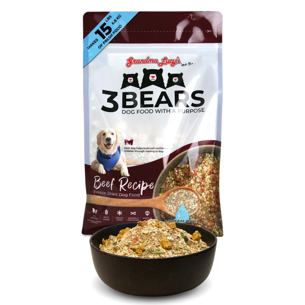 Grandma Lucy's 3 Bears Beef Freeze Dried Dog Food