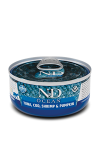 Farmina N&D Ocean Tuna, Cod fish and Shrimp Wet Cat Food