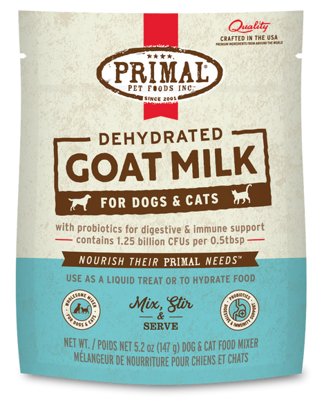 Primal Dehydrated Goat Milk for Cats & Dogs