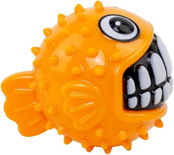 KONG Grinz Puffer Fish Dog Toy