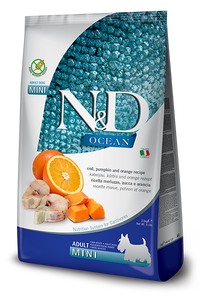 Farmina N&D Grain Free Ocean Cod, Pumpkin and Orange Mini Adult Dry Dog Food