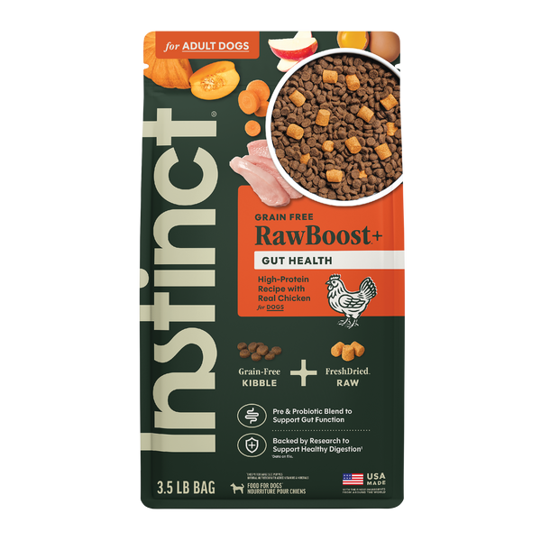 Instinct RawBoost+ Kibble Gut Health Recipe Dry Dog Food