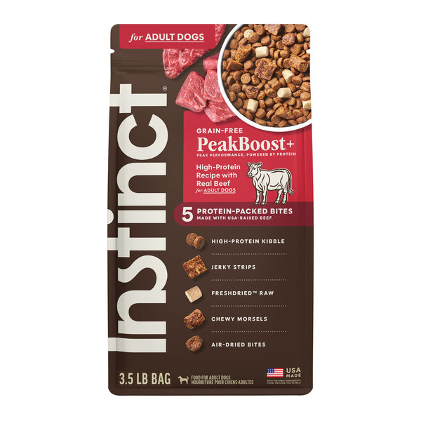 Instinct PeakBoost+ Kibble Real Beef Recipe Dry Dog Food