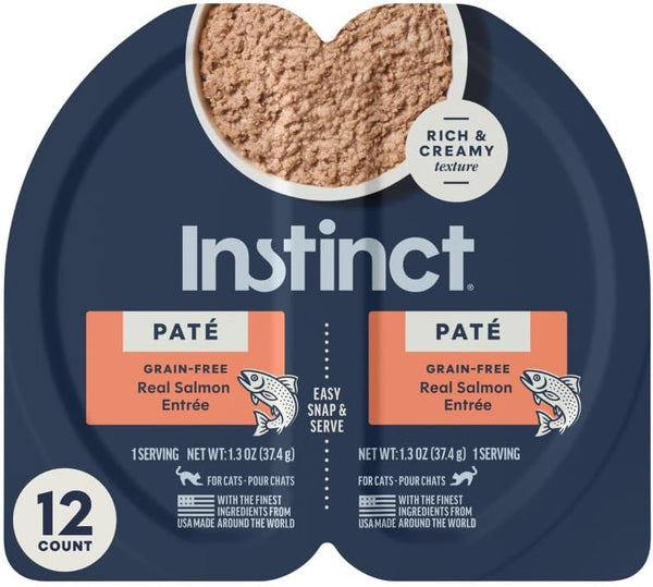 Instinct Pate Split Cup Grain Free - Real Salmon Entrée Wet Cat Food