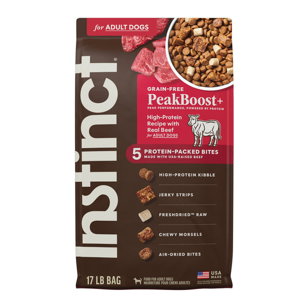 Instinct PeakBoost+ Kibble Real Beef Recipe Dry Dog Food