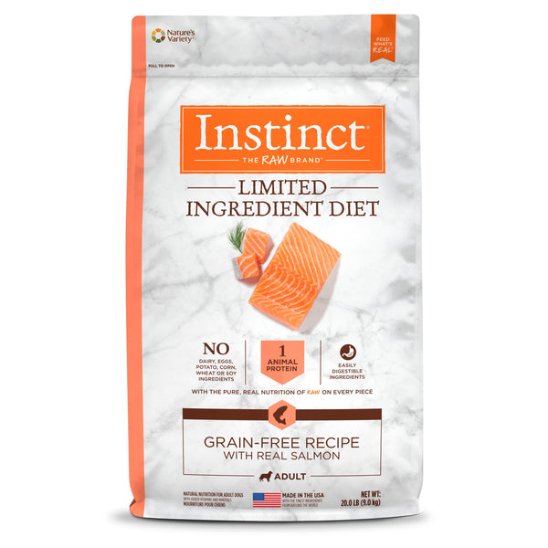 Instinct Limited Ingredient Diet Kibble Real Salmon Recipe Dry Dog Food