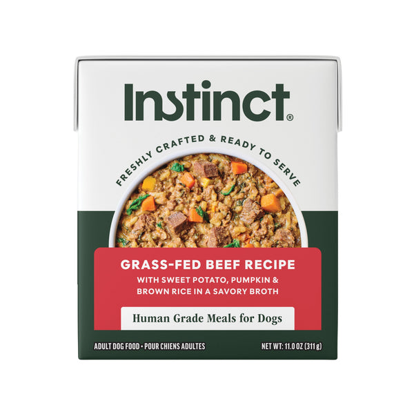 Instinct Freshly Crafted Meals Grass-Fed Beef Recipe Wet Dog Food